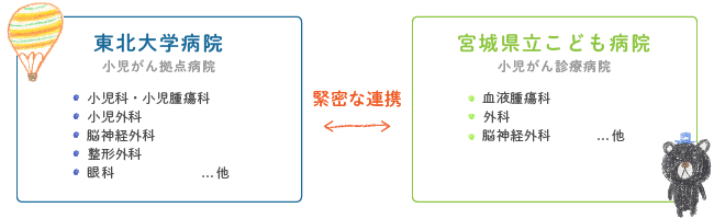 宮城県内の連携体制図